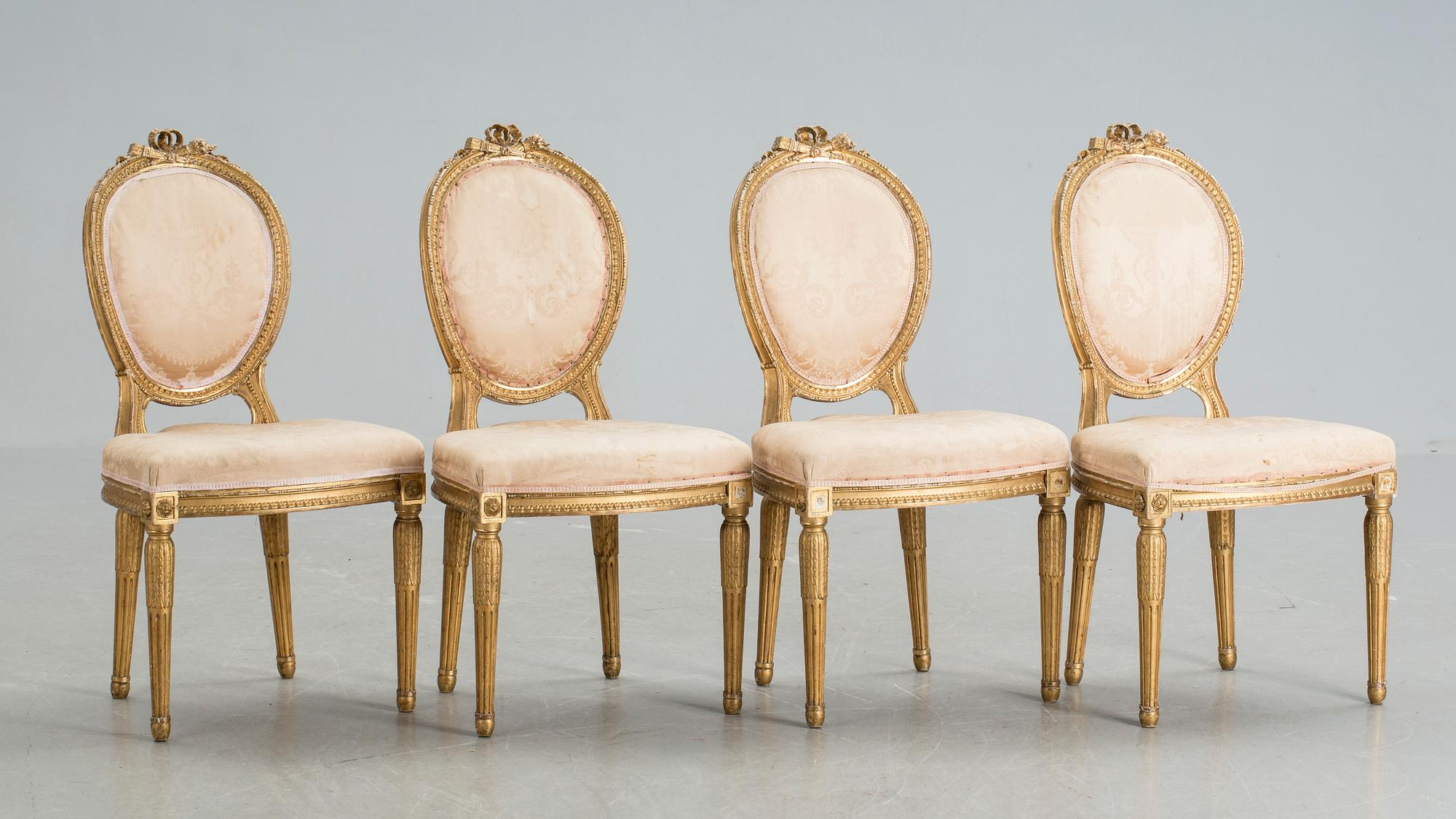STOLAR, 4 st, Louis XVI-stil, 1900-talets början.