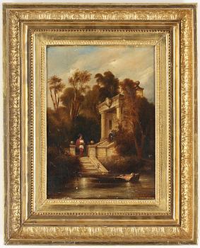 OKÄND KONSTNÄR, olja på duk, England, 1800-tal.
