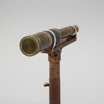 A spotting scope with stand, around 1900's.