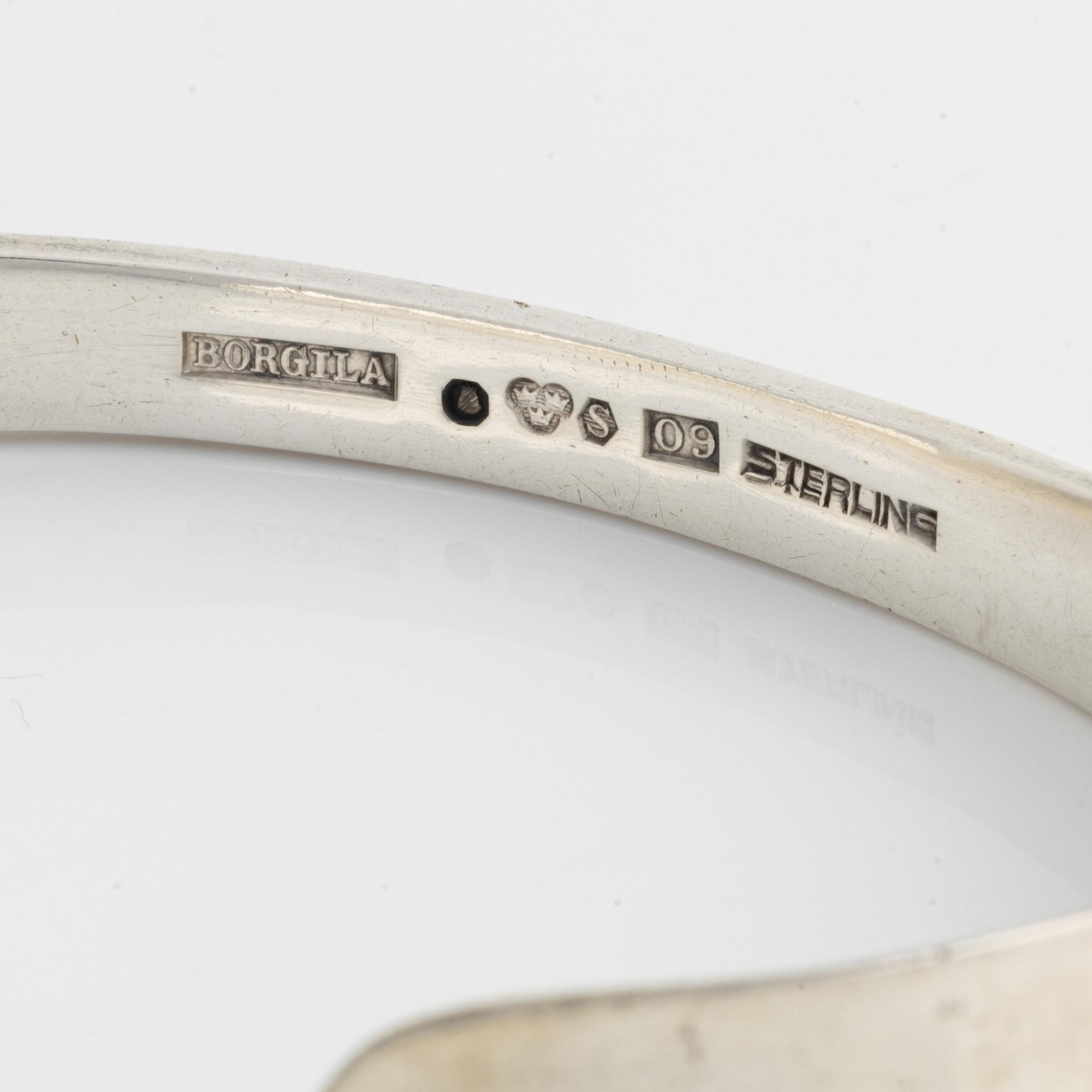 A Borgila silver bracelet.