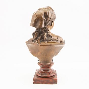 Mathurin Moreau, after sculpture, bears a signature, patinated bronze.