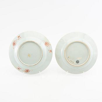 Plates 4 pcs China 18th century porcelain.