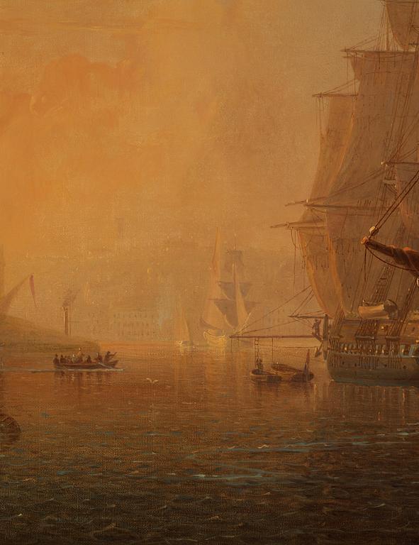 Johan Christian Berger, View towards Skeppsholmen and Södermalm in Stockholm.