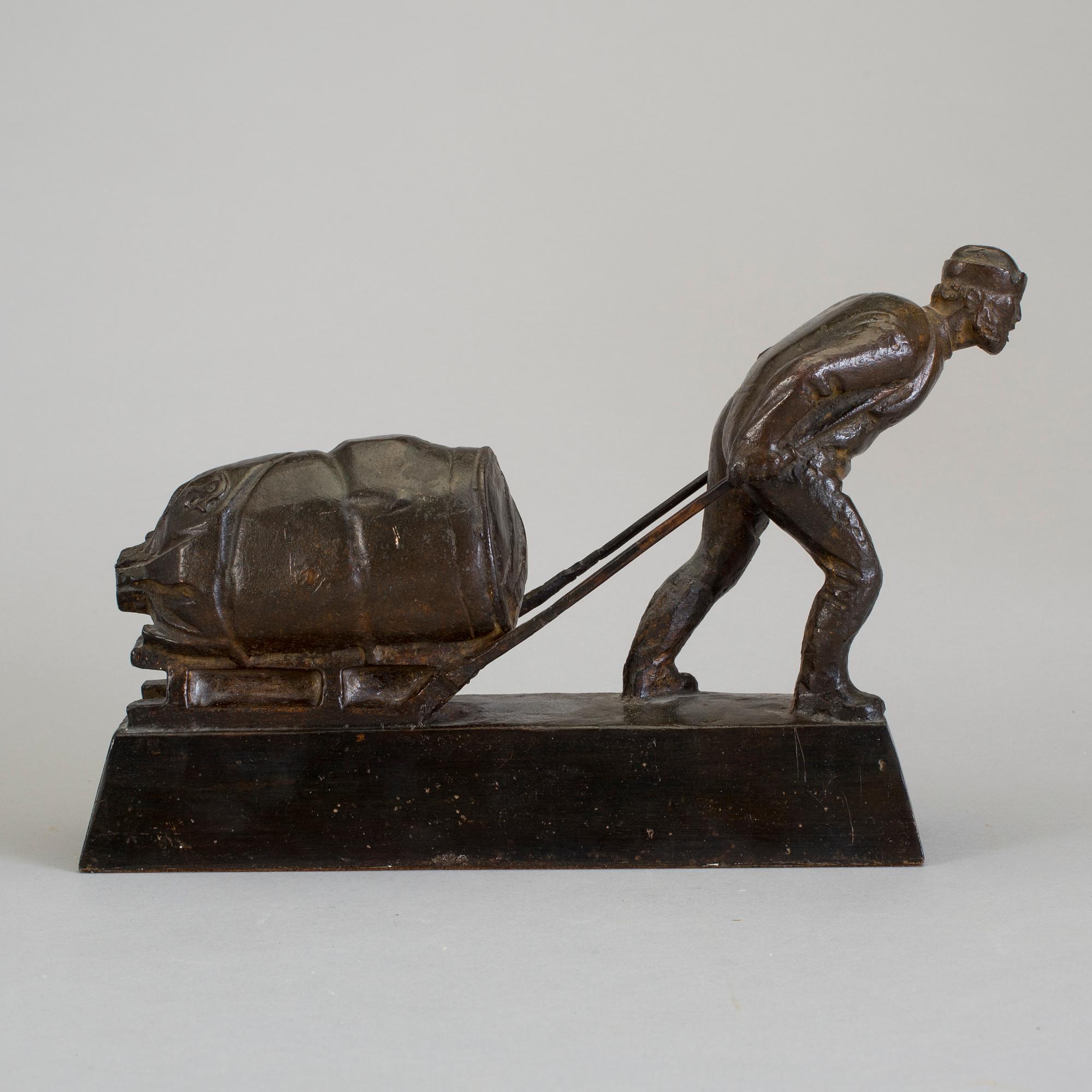 SIGURD NOME, skulptur, brons. Signerad.