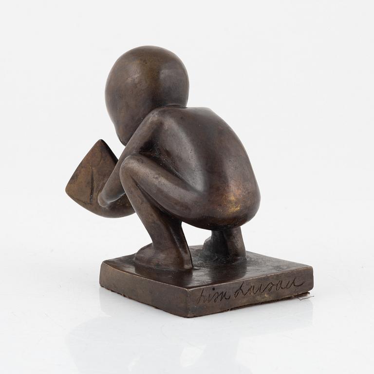 Lisa Larson, a bronze sculpture, signed and numbered. Height 11.5 cm.