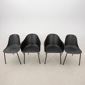 Norm Architects armchairs 8 pcs and chairs 2 pcs "Harbour dining chair" for Audo Copenhagen 2020s.