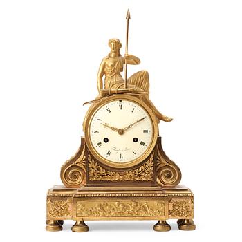 67. A french table clock first half of the 19th century.