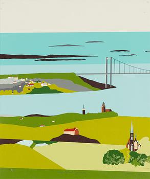 Franco Costa, triptych, "Magnificent Gothenburg", triptych.