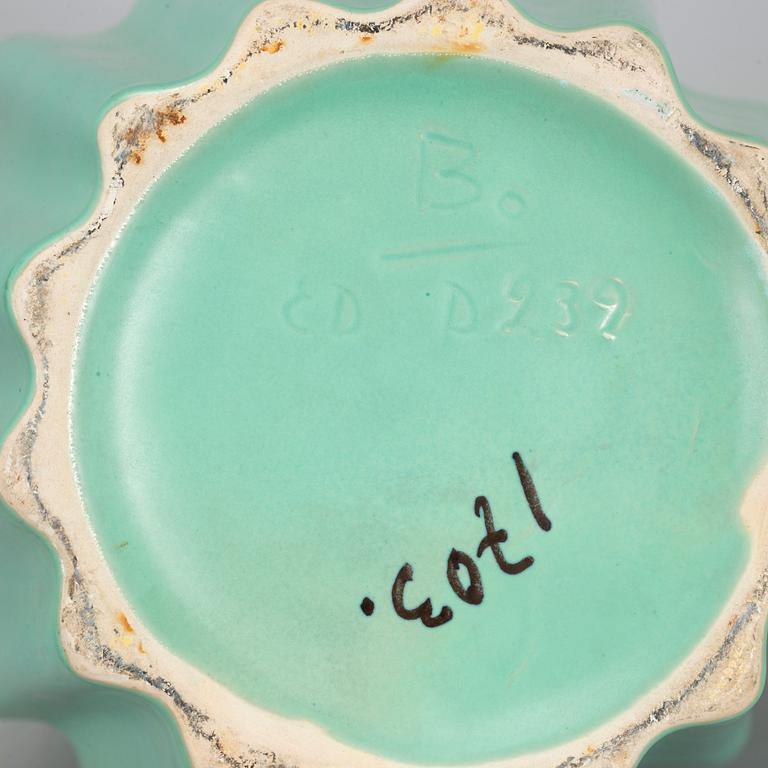 A 1930/40's faiance vase by Ewald Dahlskog, Bo Fajans.