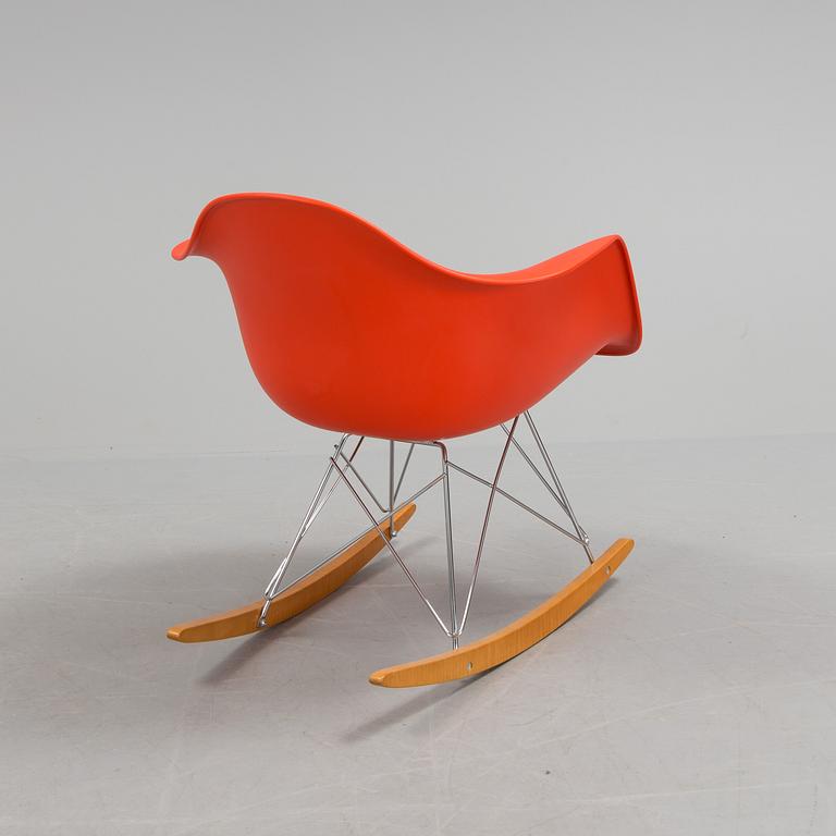 CHARLES & RAY EAMES, a 'RAR' rocking chair from Vitra, 2011.