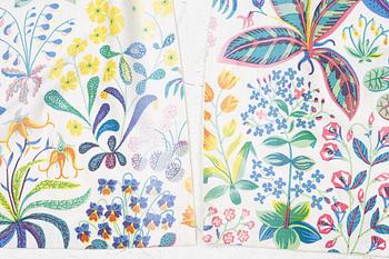Josef Frank, two pairs of curtains, and two curtain valances, 'Under Ekvatorn', Svenskt Tenn.