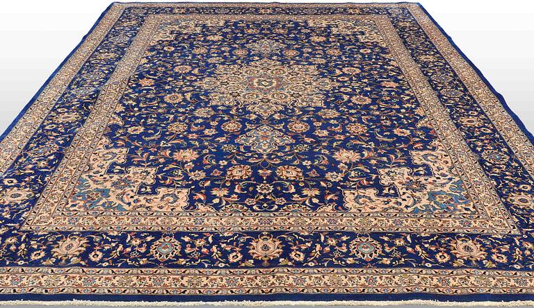 A carpet, Kashmar, ca 390 x 300 cm.