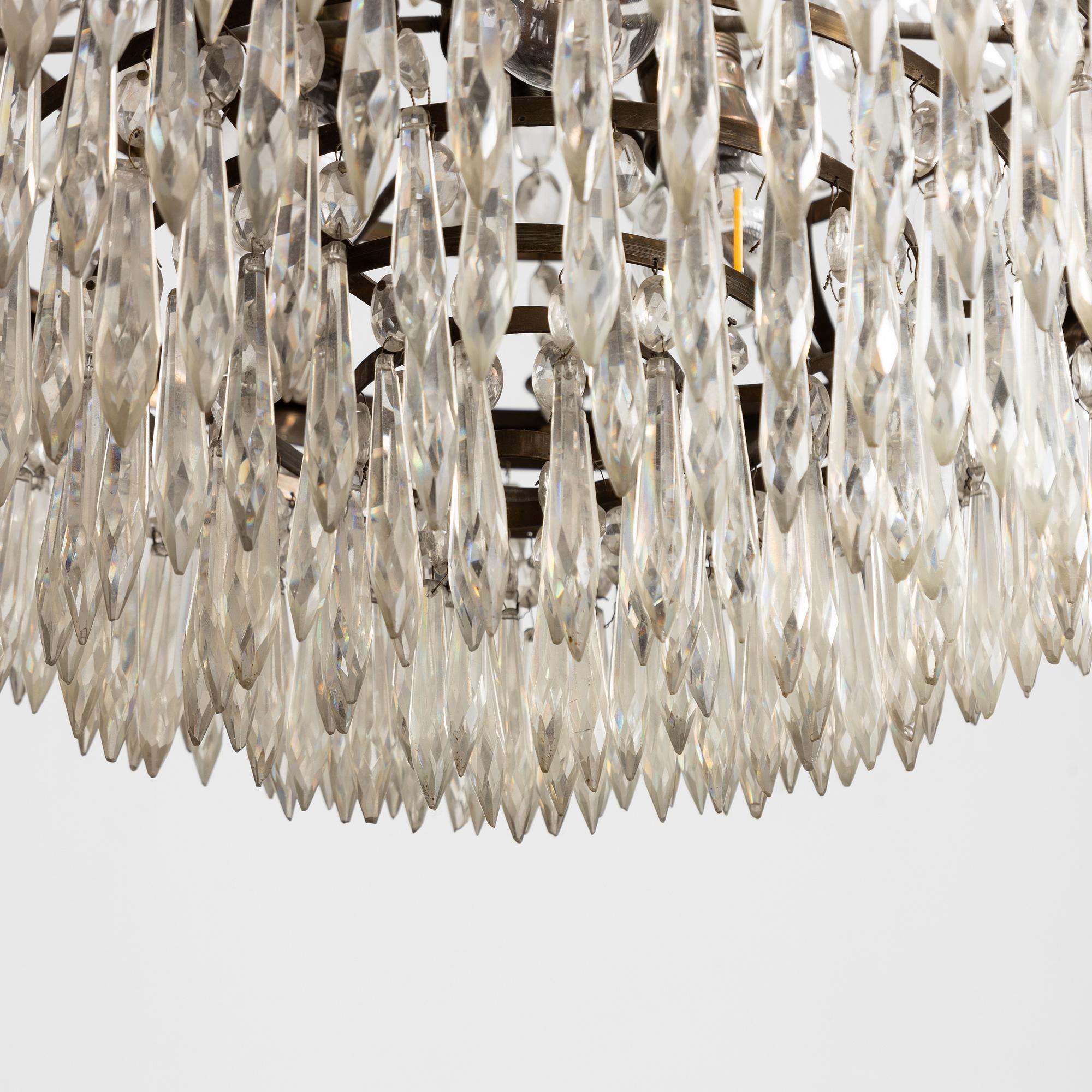 Chandelier, circa 1900, Empire style.