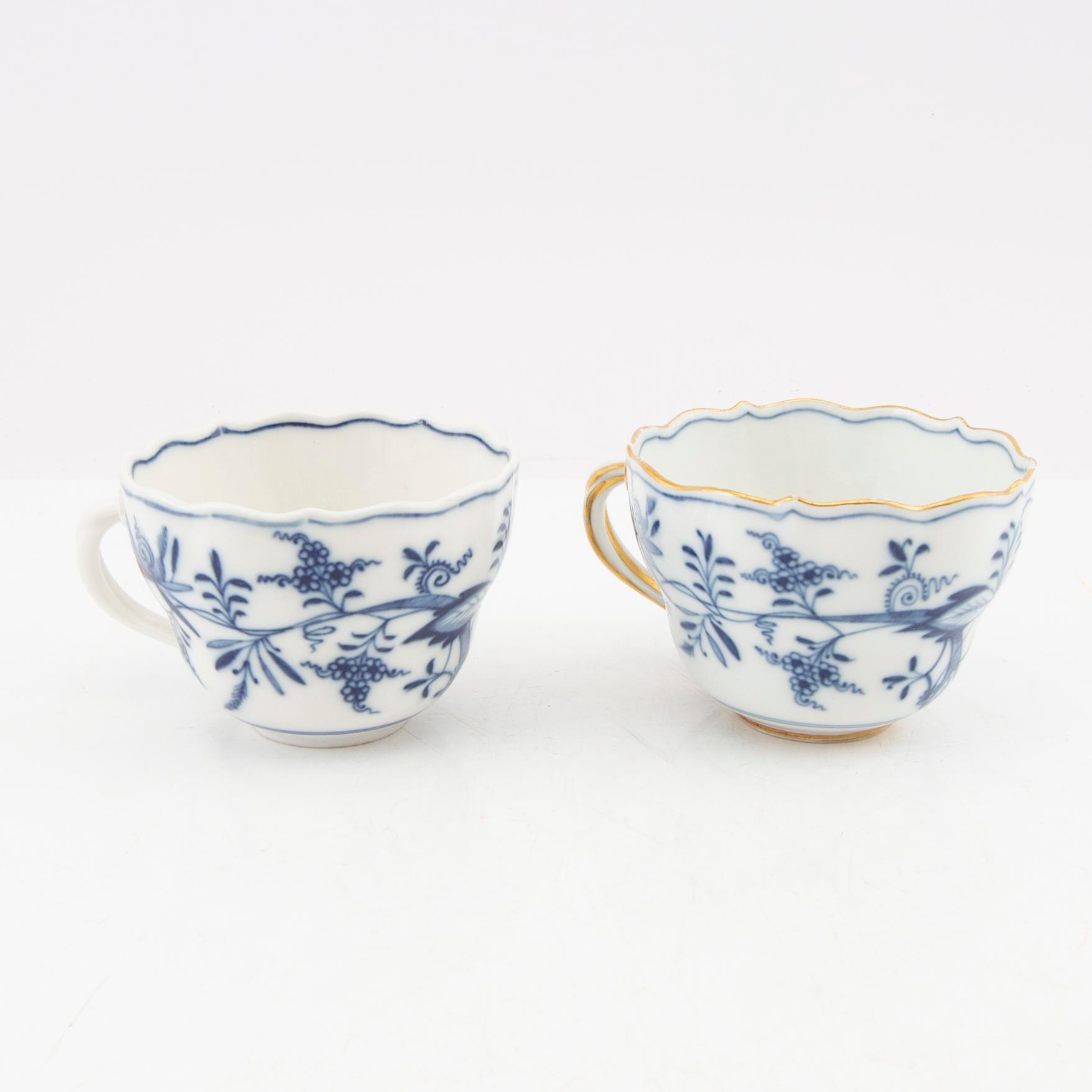 Service 21 pcs Meissen porcelain, first half of the 20th century.
