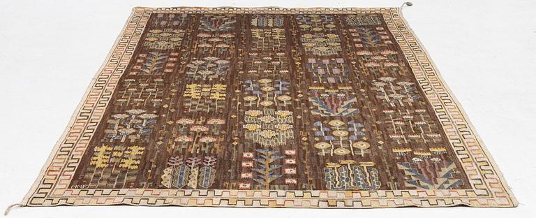 Märta Måås-Fjetterström, a tapestry, 'Juniblommor', tapestry weave, c. 271 x 163 cm, signed MMF.
