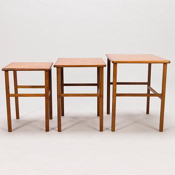 Nesting table consisting of three parts, latter half of the 20th Century.