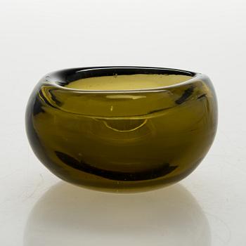 TAPIO WIRKKALA, A glass bowl, signed Tapio Wirkkala Iittala.