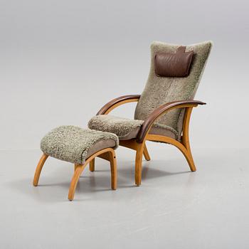 FÅTÖLJ MED FOTPALL, Brunstad Fabrikker, Norge, 2000-tal.