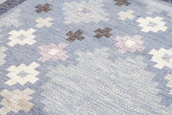 A flatweave by Åsa Åkerblom, signed ÅÅ, second half of the 20th century, 282 x 195 cm.