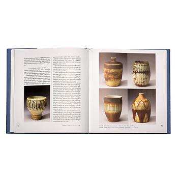 Anders Bruno Liljefors, two stoneware vases, Gustavsberg studio, Sweden ca 1949-50.