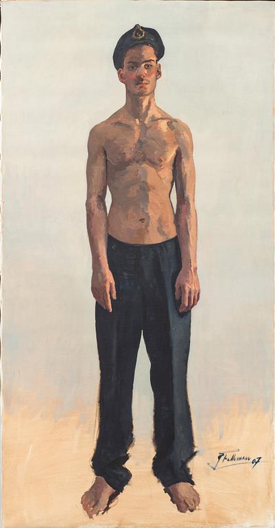 JOHAN FALKMAN, olja på duk, signerad och daterad 07.