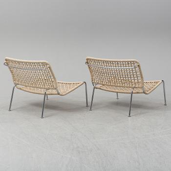 PIERO LISSONI, a pair of "Frog Lounge" easy chairs, Living Divani.