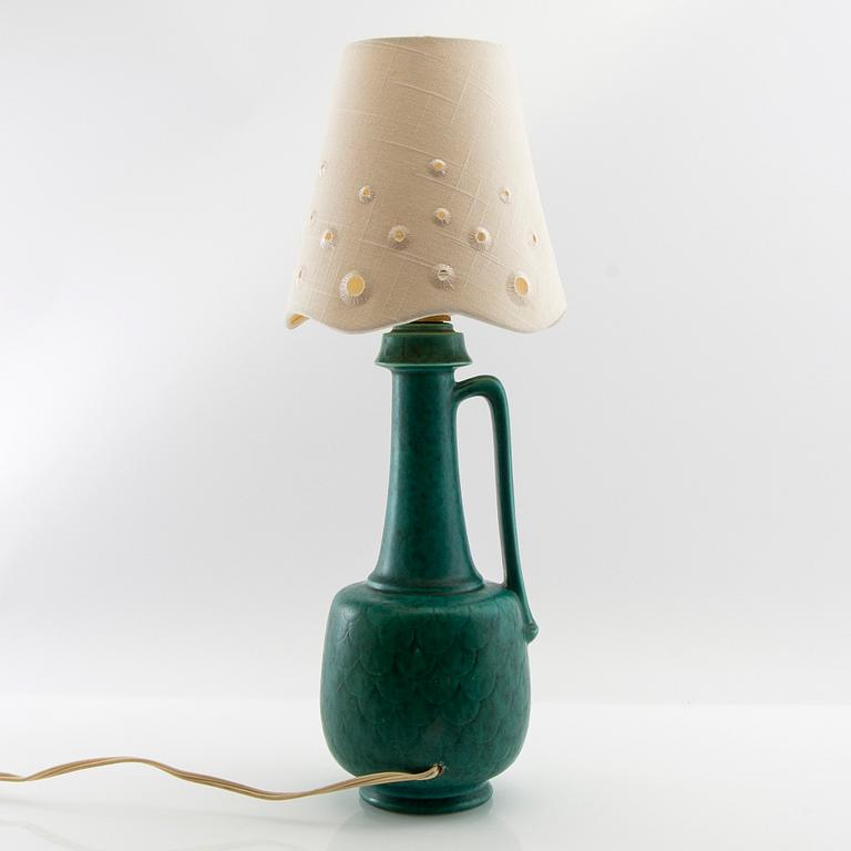 Wilhelm Kåge, lamp and lid vase mid-20th century.