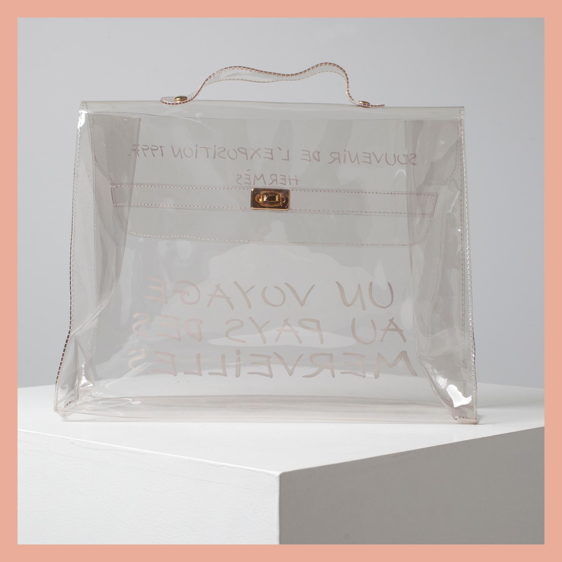 VÄSKA,"Plastic Kelly", Hermès.
