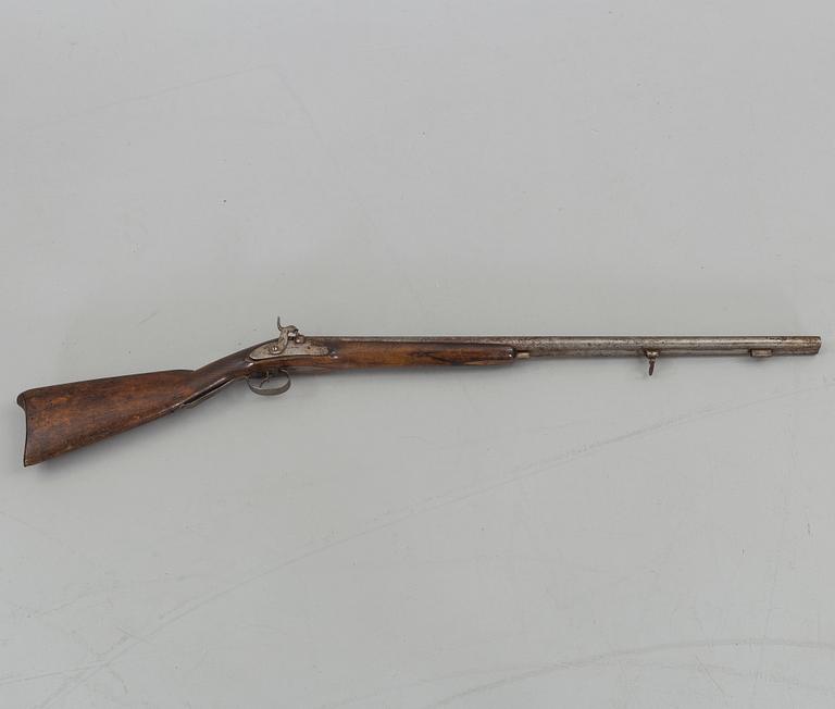 A rifle gun, 19th century,