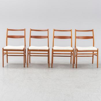 Yngve Ekström, stolar, 4 st, "Minett", Bra Bohag, Troeds, Bjärnum, 1960-tal.
