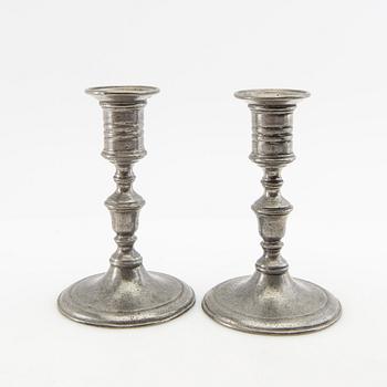 Candelabra 3 pairs late 19th century/around 1900 tin.
