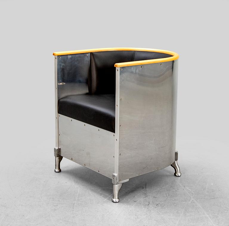 Mats Theselius, "Aluminium chair", Källemo,  formgiven 1990.