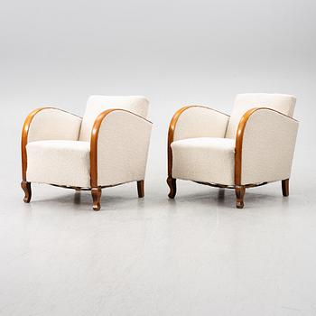 A pair of armchairs, first half of the 20th century.