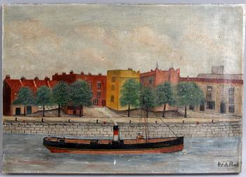 OKÄND KONSTNÄR, omkring 1900, olja på duk, sign By A. Poole.