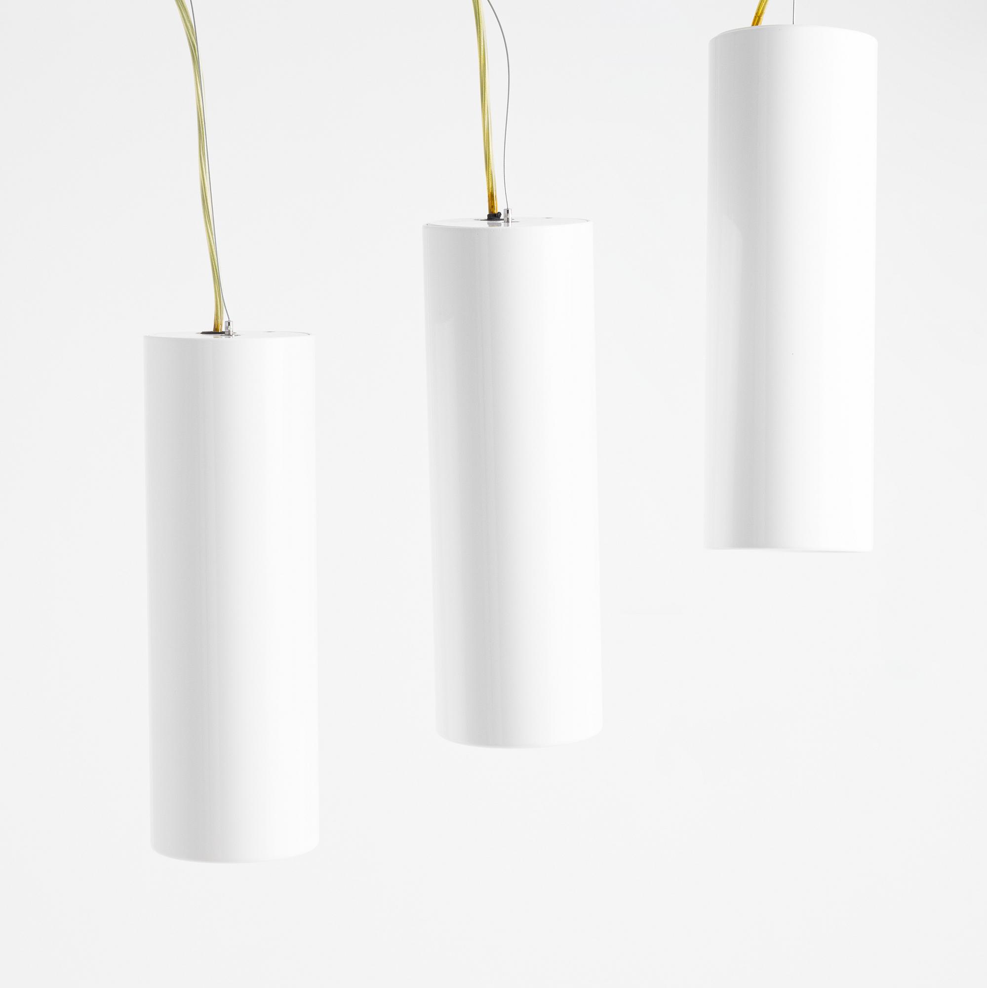 Taklampor, 3st, "Kap Suspension White", Flos Architectural, Italien.