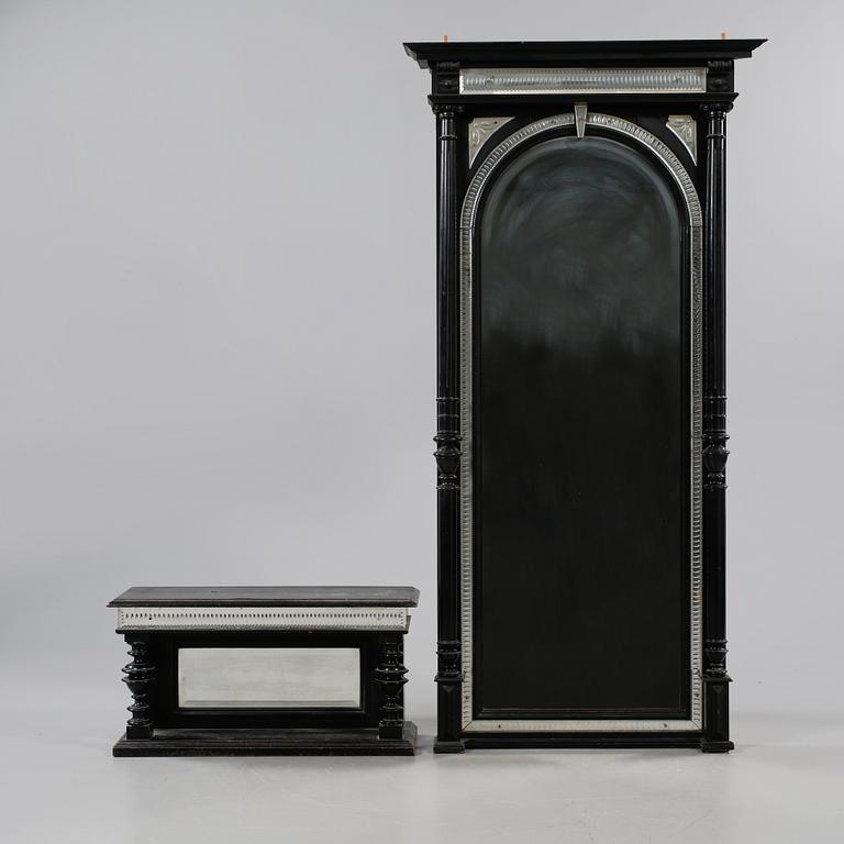 SPEGELTRYMÅ, nyrenässans, sent 1800-tal.