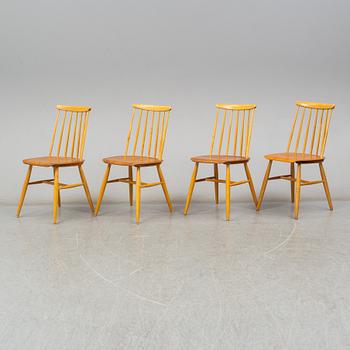 Four chairs, late 20th century.