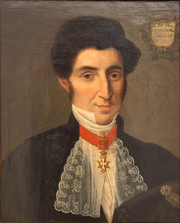 Jean-Baptiste Isabey, a signed oil on canvas.