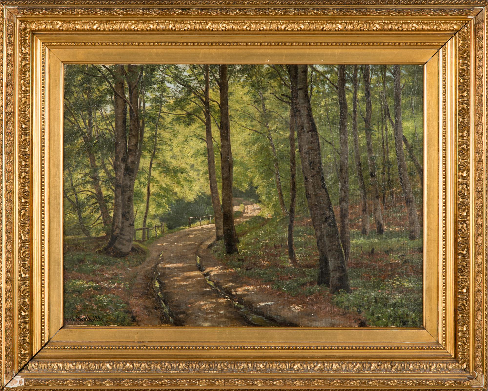 Vilhelm Georg Groth, oil on canvas, signed and dated 1881.