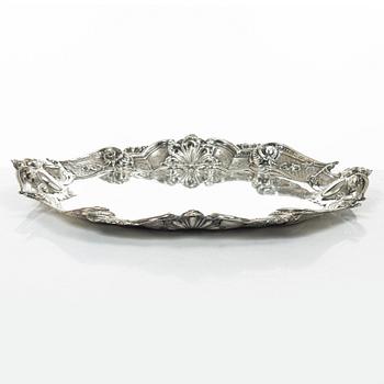 An italian silver tray, 1934-1944.