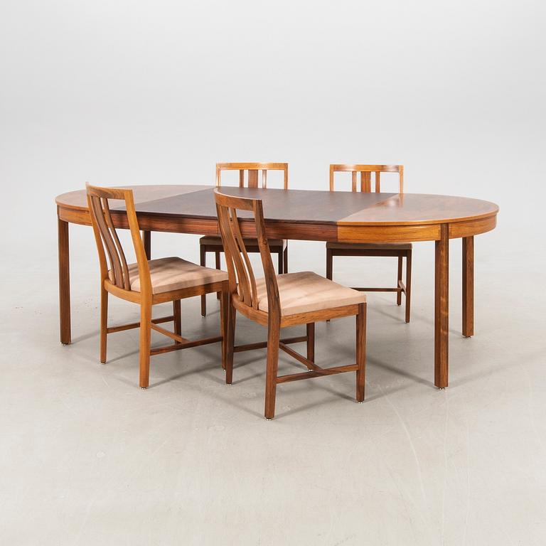 Bertil Fridhagen, Dining Set 5 pcs Bodafors 1960s.