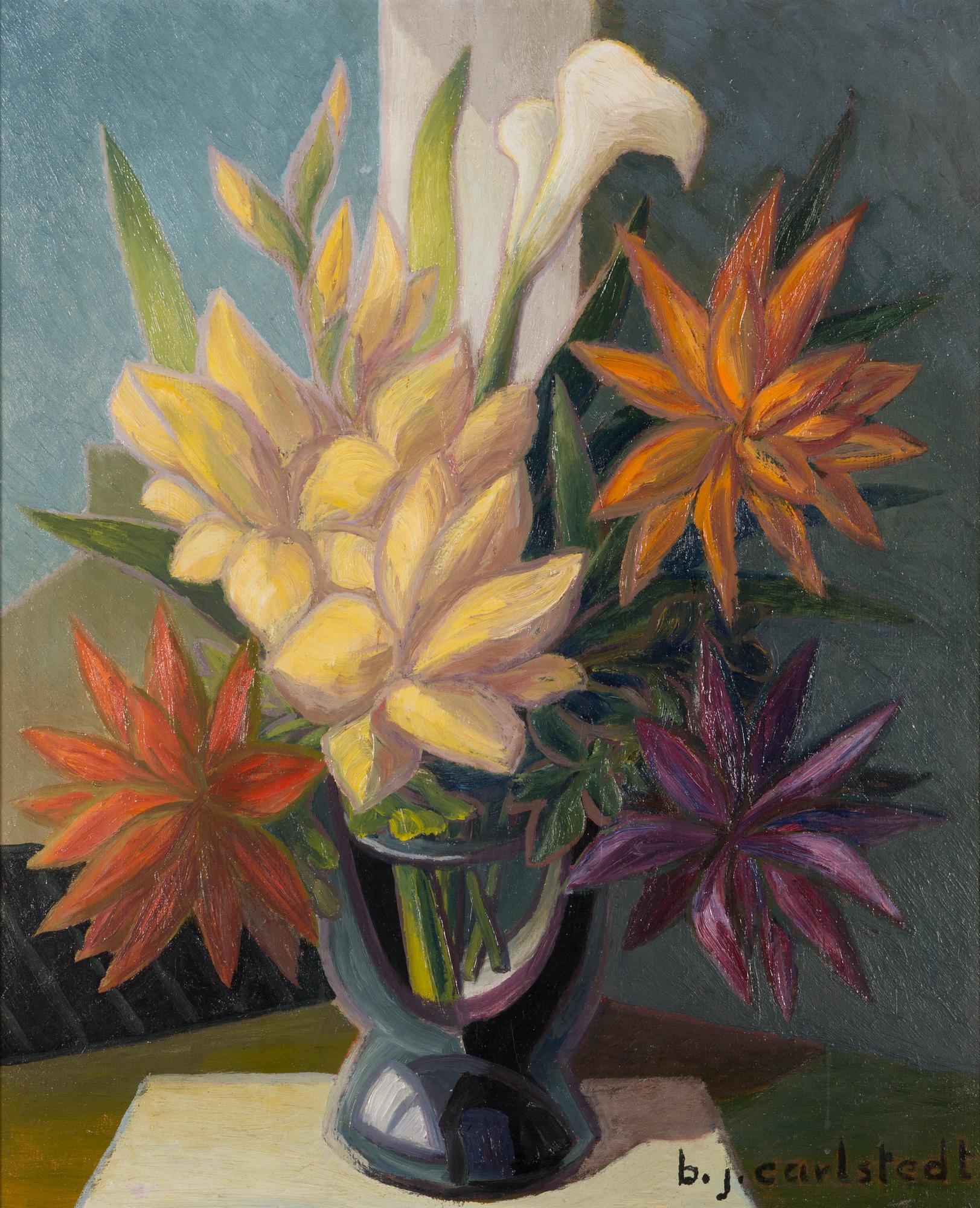 Birger Carlstedt, Stilleben med blommor.