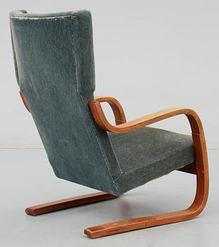 An Alvar Aalto armchair model 36/401,  O.y Huonekalu-ja Rakennustyötehdas A.B, Turku for Artek, Finland probably 1940's.