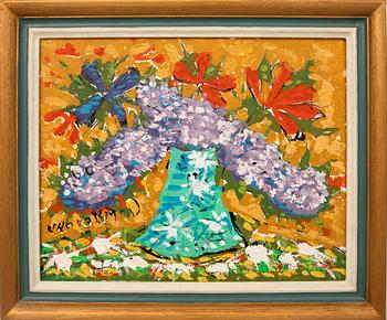 Uno Vallman, Flower still life.