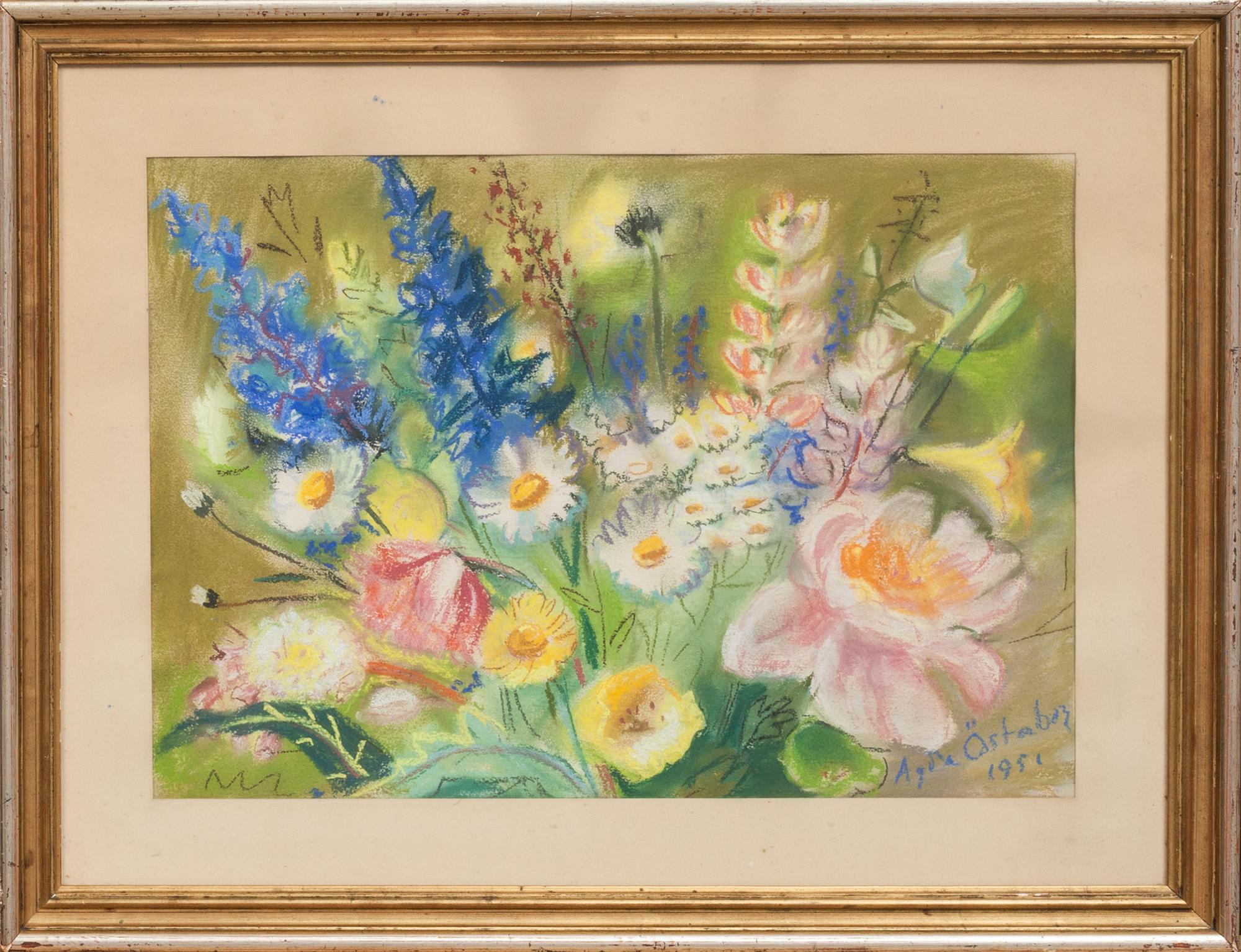AGDA ÖSTERBERG, pastell, signerad och daterad 1951.