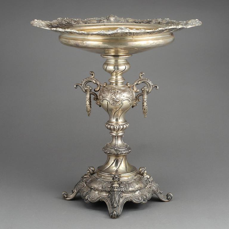 UPPSATSSKÅL, silver, Nyrenässans, B Erlandsson, Kristianstad, 1900.