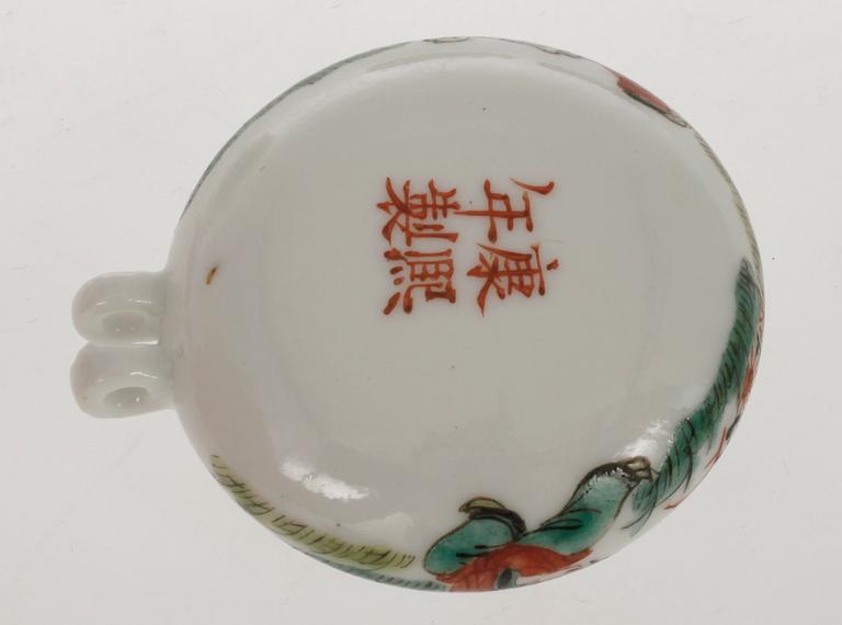 PARTI SKÅLAR samt FÅGELSKÅLAR, 5+15 st, porslin. Kina Republik (1912-1949).