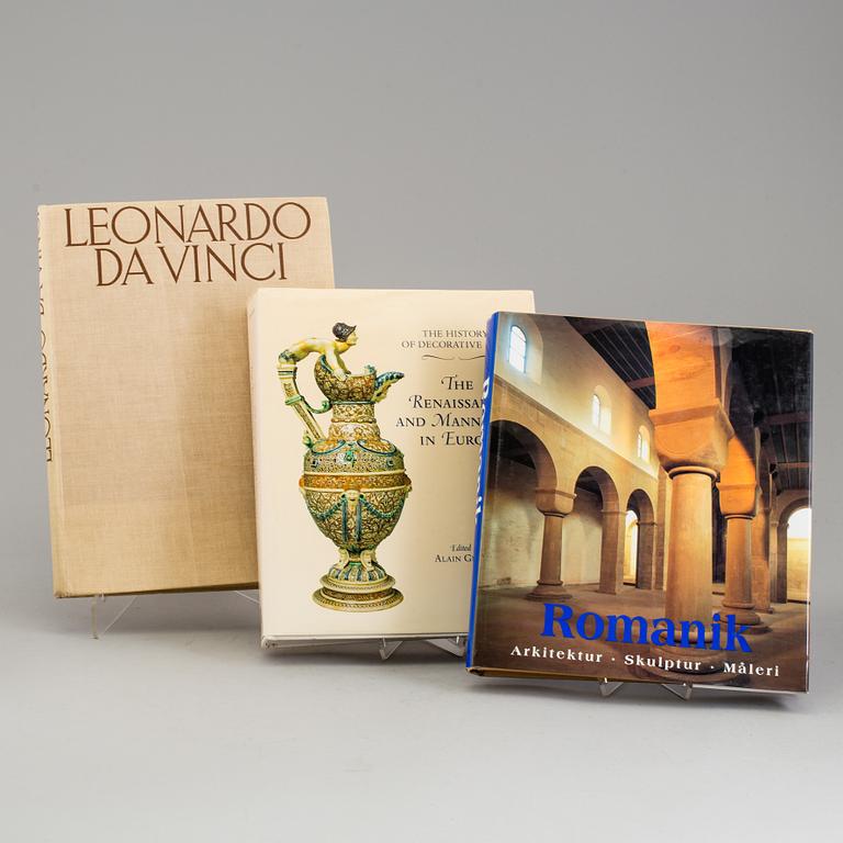 Six books about art.