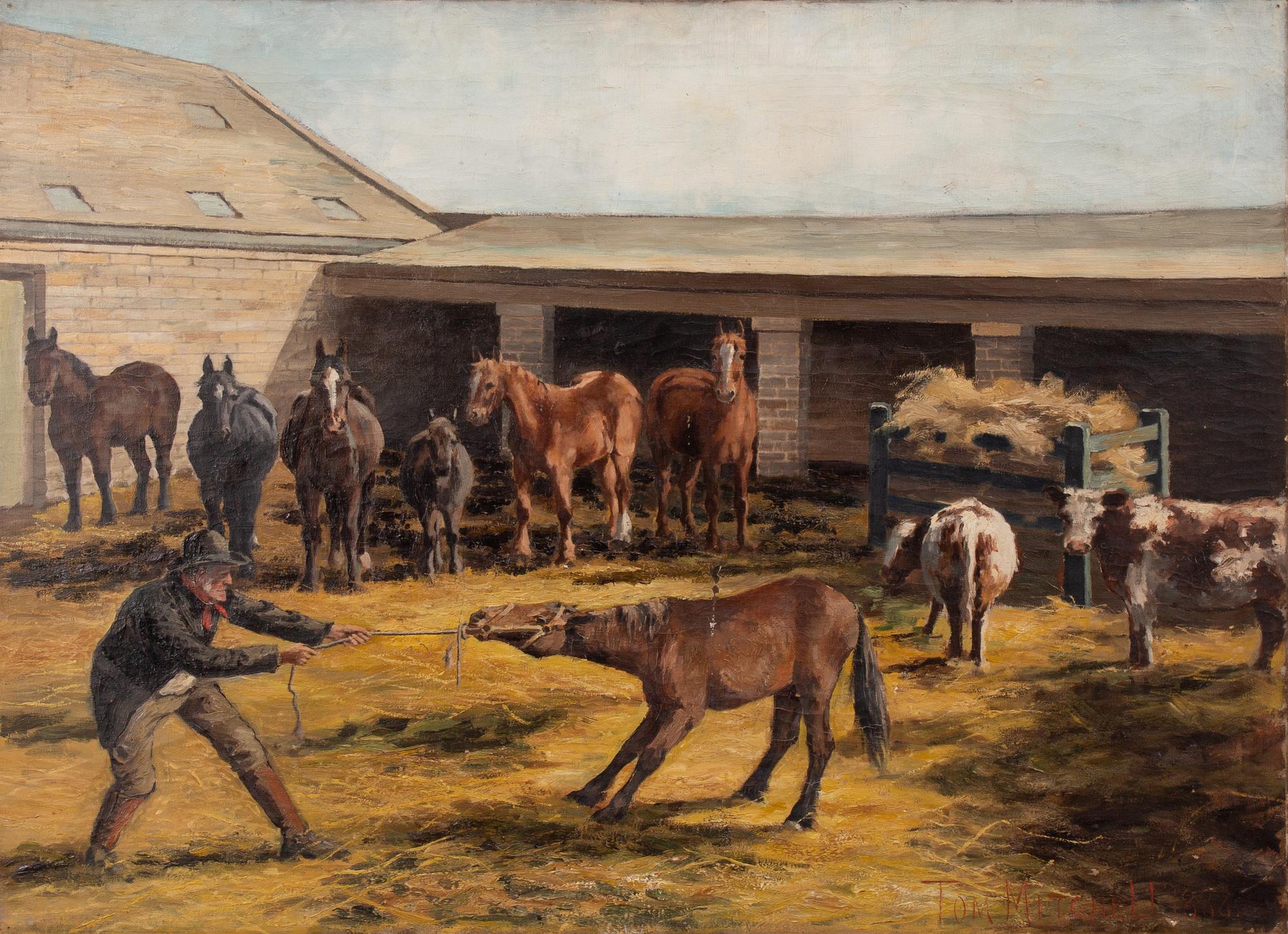 Thomas Mitchell, In the stable.