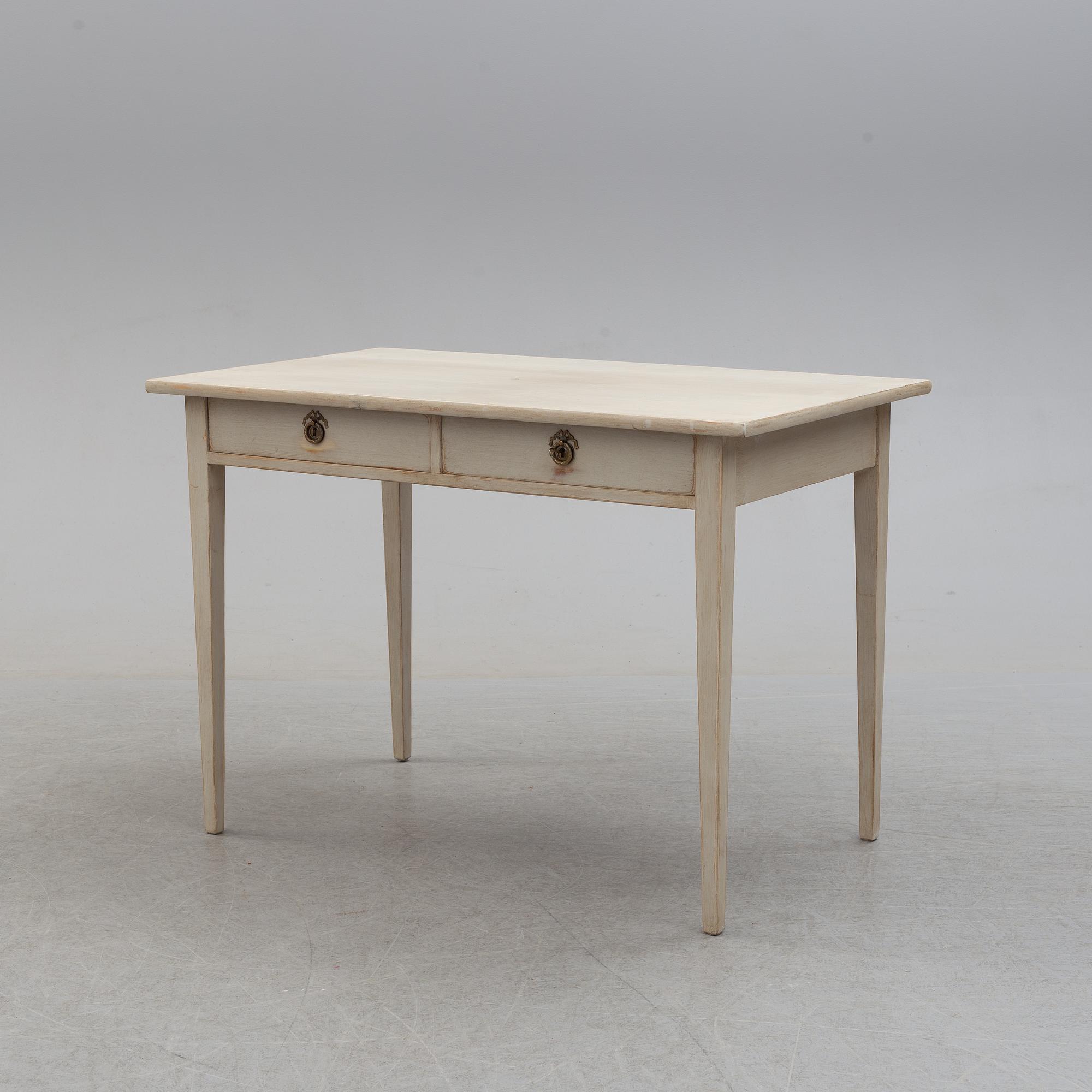 A first half of the 20th century painted writing desk.